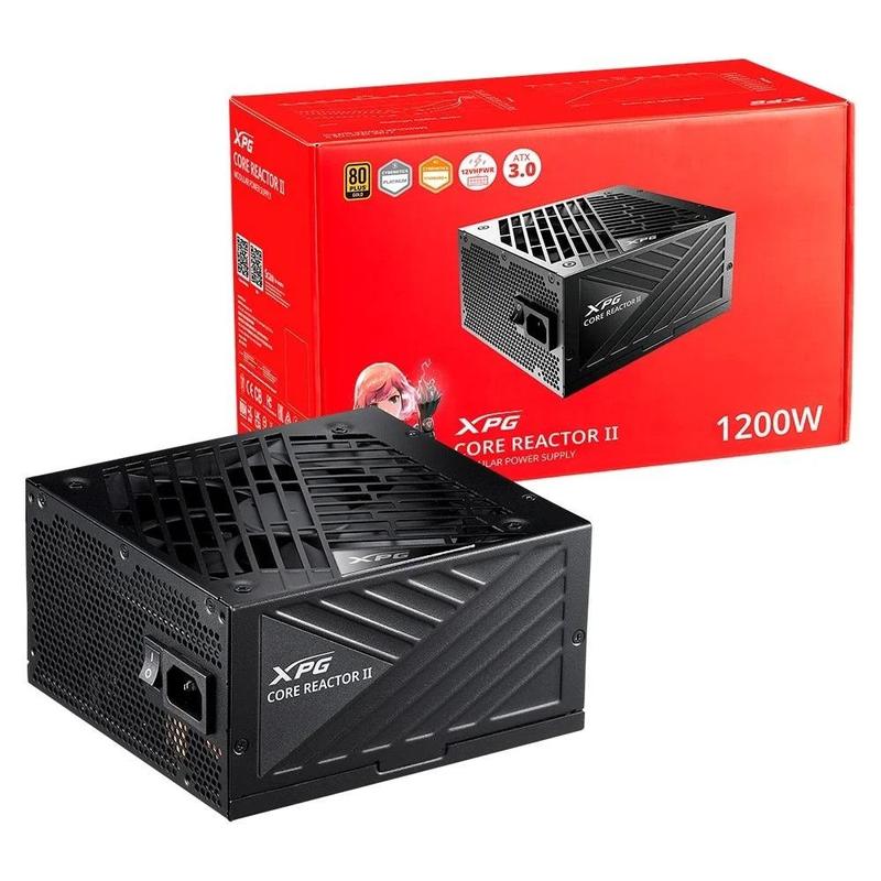 Fonte XPG Core Reactor II, 1200W, 80 Plus Gold, Modular, PFC Ativo - 75261222