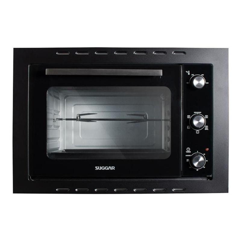 Forno Elétrico Embutir Suggar FE5002PT 50L 1800W Grill Espeto Giratório Preto 220V
