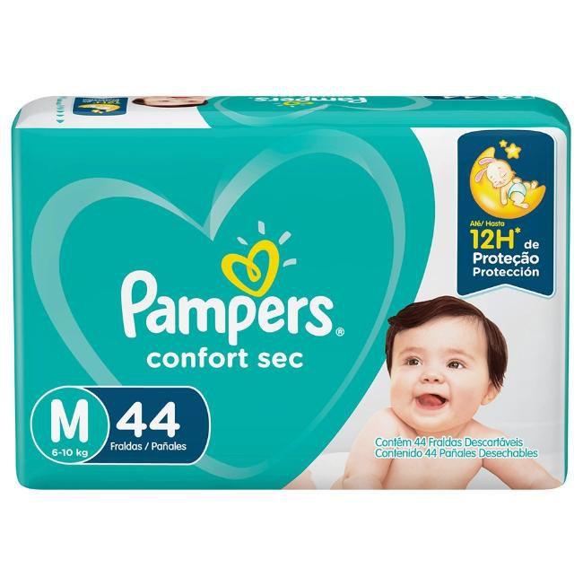 Fralda Infantil Pampers Confort Sec Pacote Mega