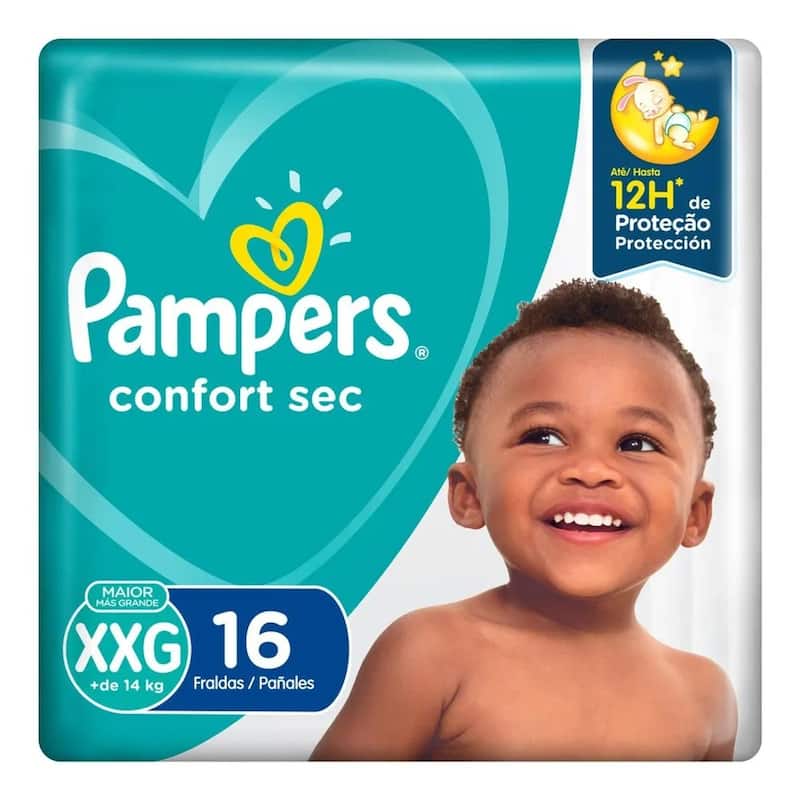 Fralda Pampers Confort Sec - Pacotão - Procter & Gramble