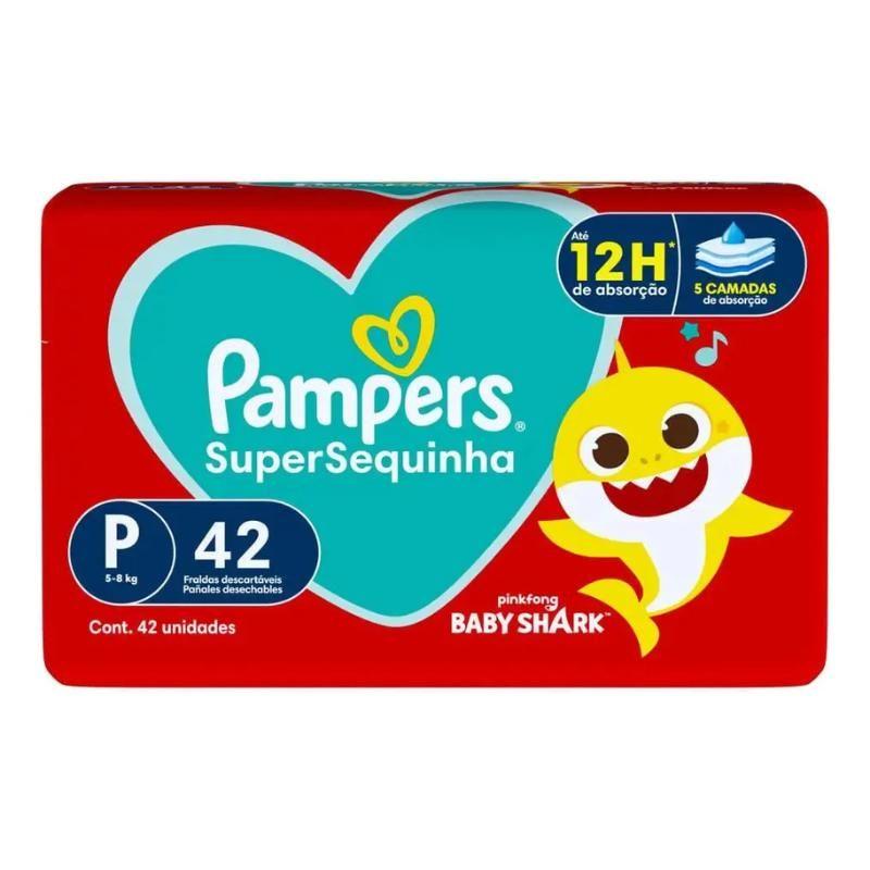Fralda Descartável Infantil Pampers Supersec P Pacote 42 Unidades