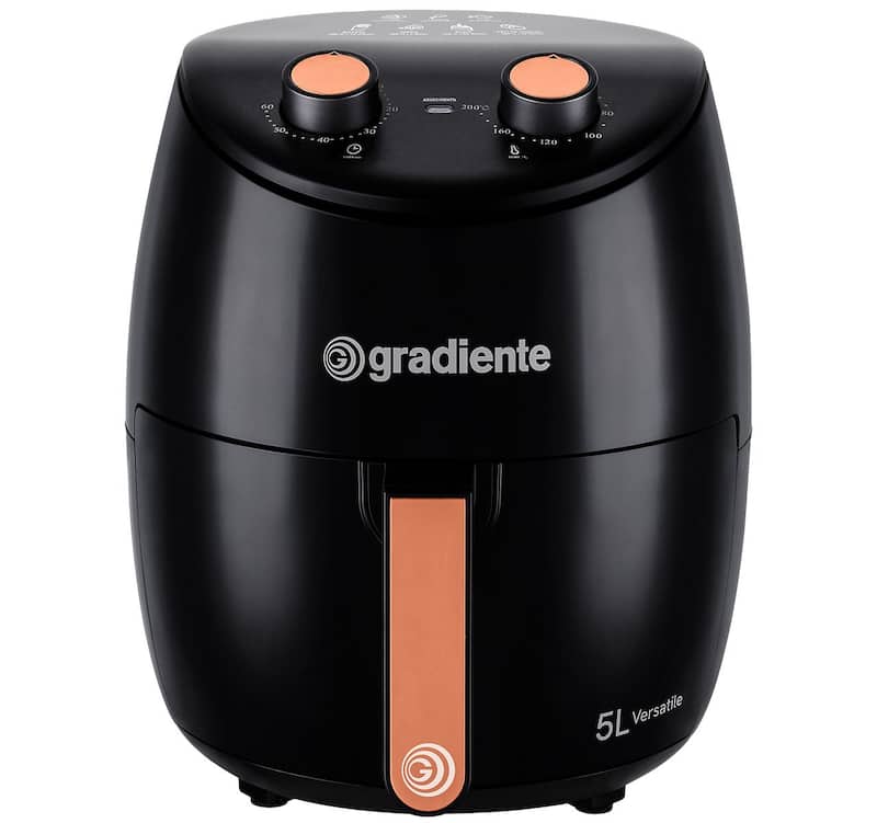 Fritadeira Elétrica Air Fryer Gradiente 5 Litros 1500w