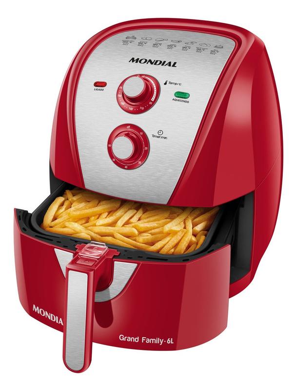 Fritadeira Sem Óleo Air Fryer 6L Mondial 1900W - AFN-60-RI