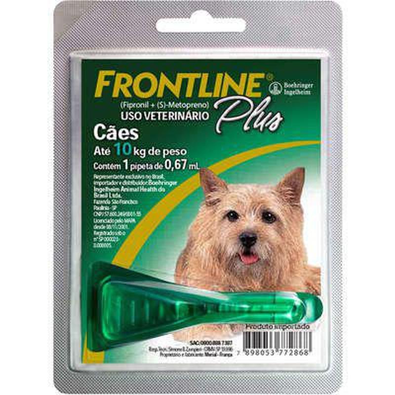 FRONTLINE PLUS P - para cães até 10kg - Boehringer Ingelheim