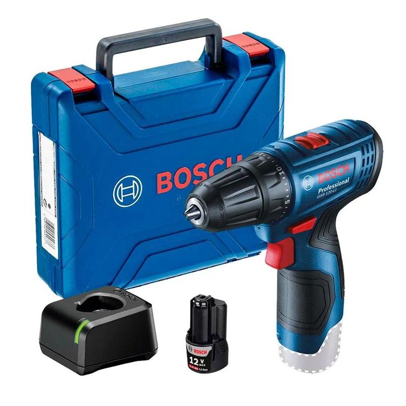 Furadeira Parafusadeira Sem Fio Com Maleta Bosch GSR 120-LI
