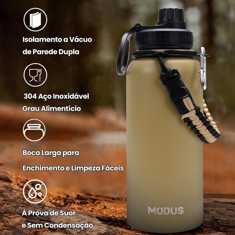 Garrafa térmica de aço inox com parede dupla, 1 litro, foto 5 do anúncio