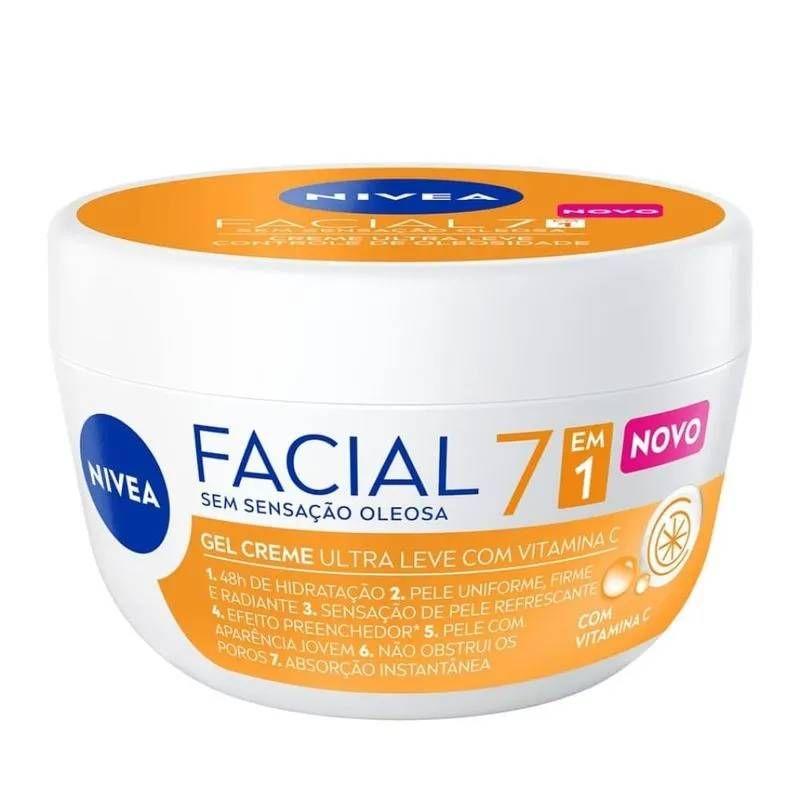 Gel Creme Facial Nivea Ultra Leve 7 em 1 Vitamina C 100g