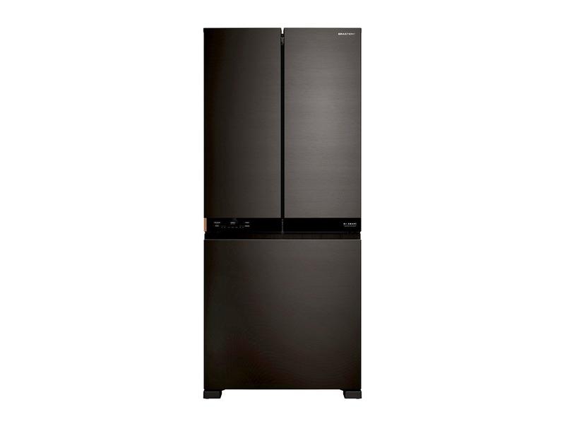 Geladeira/Refrigerador Brastemp Frost Free French Door Black Inox 630L B= Smart BRO88AE Bivolt
