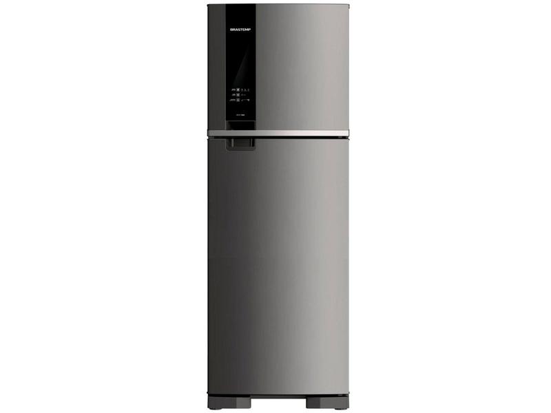 Geladeira Brastemp Frost Free Duplex 375 Litros cor Inox com Espaço Adapt - BRM45JK