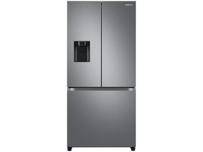 Geladeira Samsung RF49A Inverter Frost Free 3 Portas com Dispenser de Água 549L Inox Look 220V