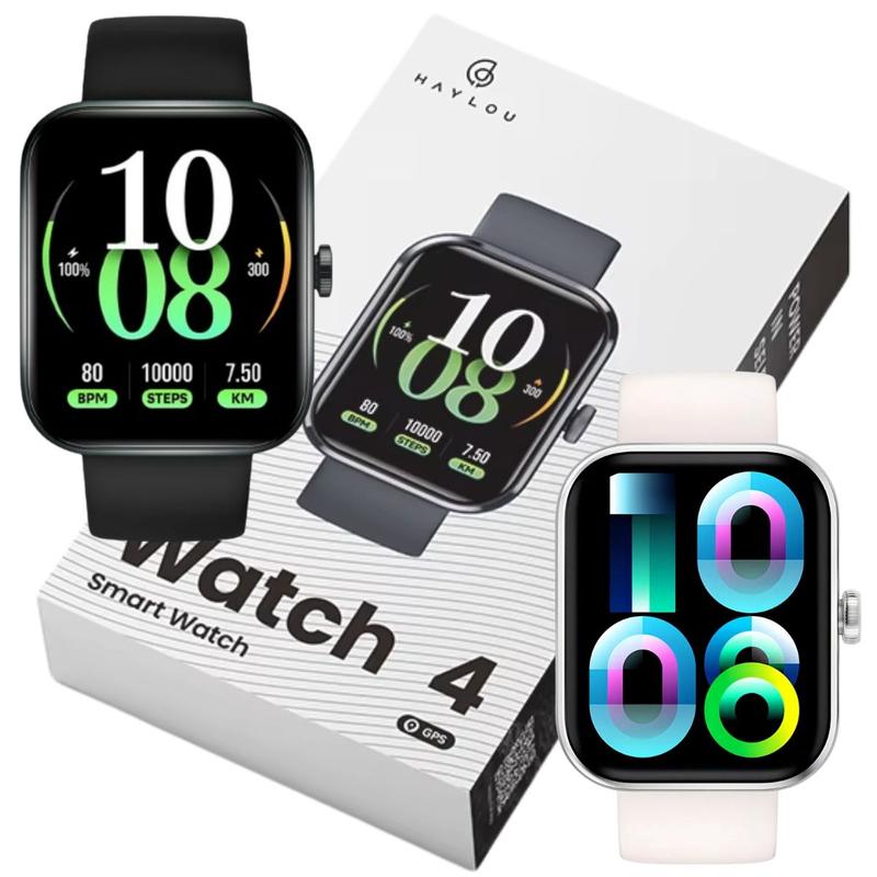 Haylou Watch 4 GPS Integrado Compativel Strava Relógio Smartwatch Academia Ciclismo Caminhada Fitnes