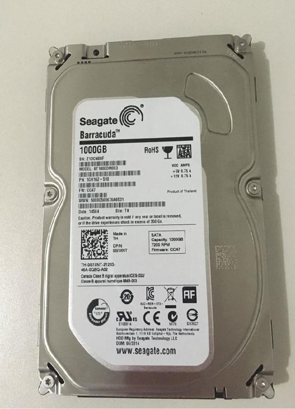 HD 1TB Seagate Barracuda 7200RPM (ST1000DM003)