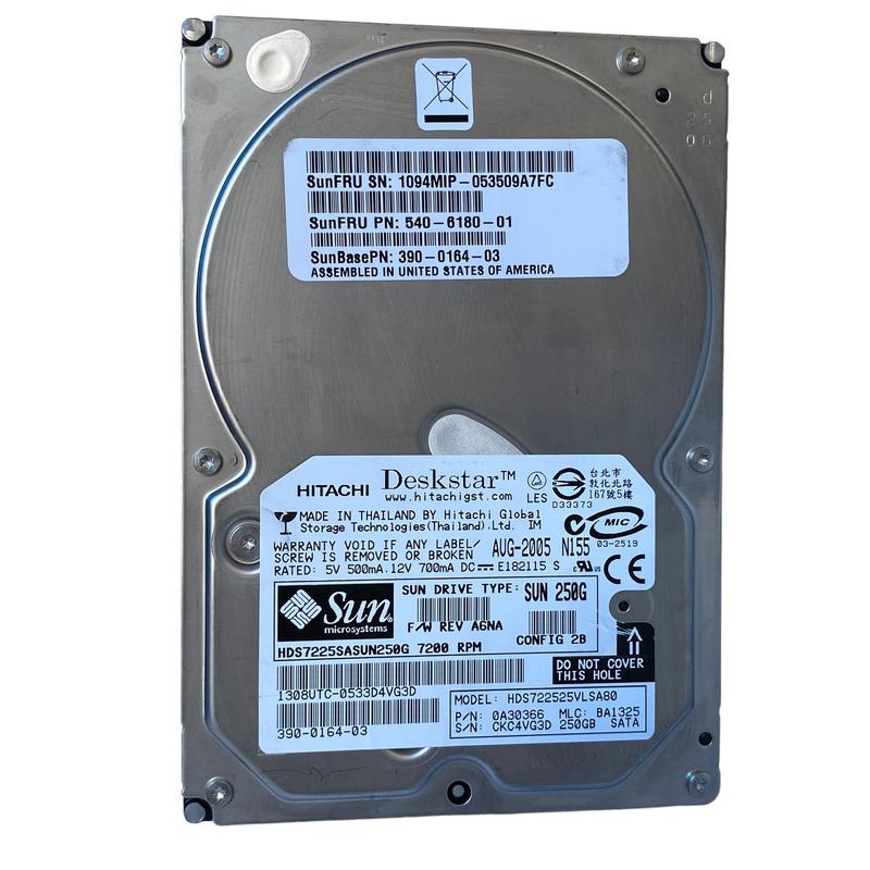 Hd Interno Hds722525vlsa80 Pc Servidor Sata Hitachi 250gb