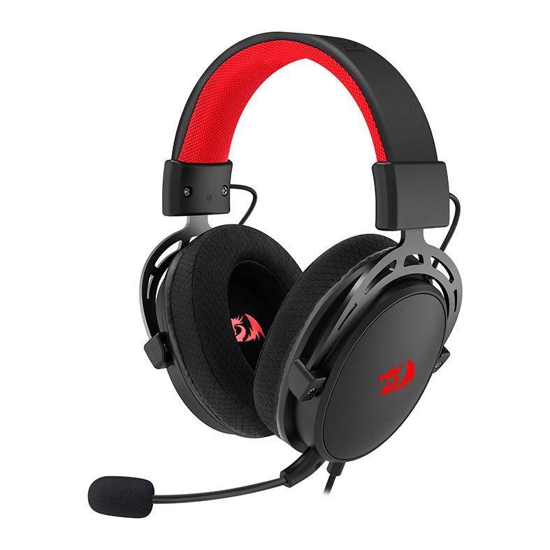 Headset Gamer Redragon Cragblade Drivers 53mm Microfone Removível Preto