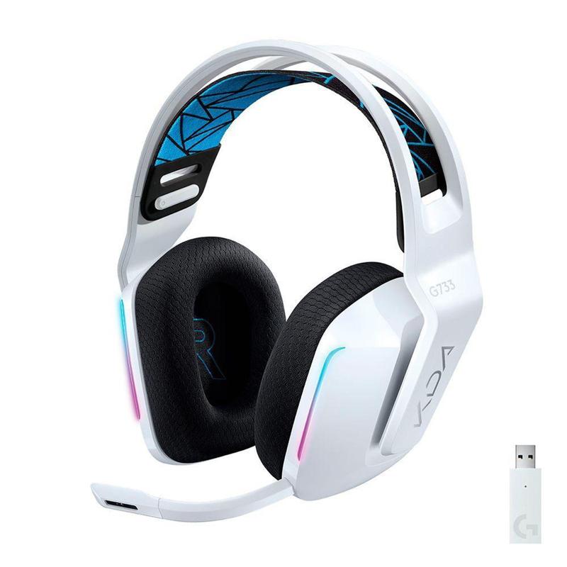 Imagem do produto Headset Gamer Sem Fio Logitech G733 K/DA 7.1 Dolby Surround - Edição Oficial League of Legends KDA em Magazine Luiza