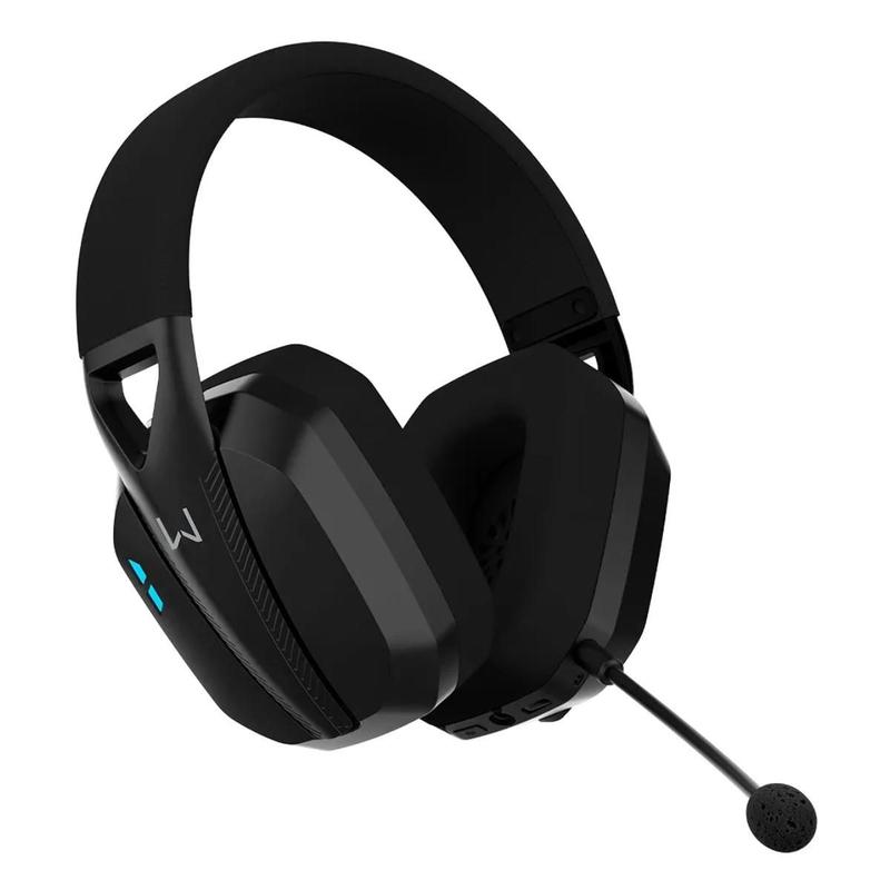 Headset sem Fio Warrior Balder PH704 - 3 em 1 - 20h de Bateria - Bluetooth/Wireless/P3 - Preto