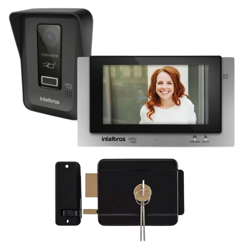 Interfone Video Porteiro Wifi Wireless Intelbras Via App e Fechadura