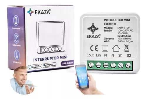 Interruptor Mini R2 Wifi Automação 16A Alexa E Google Home Smart