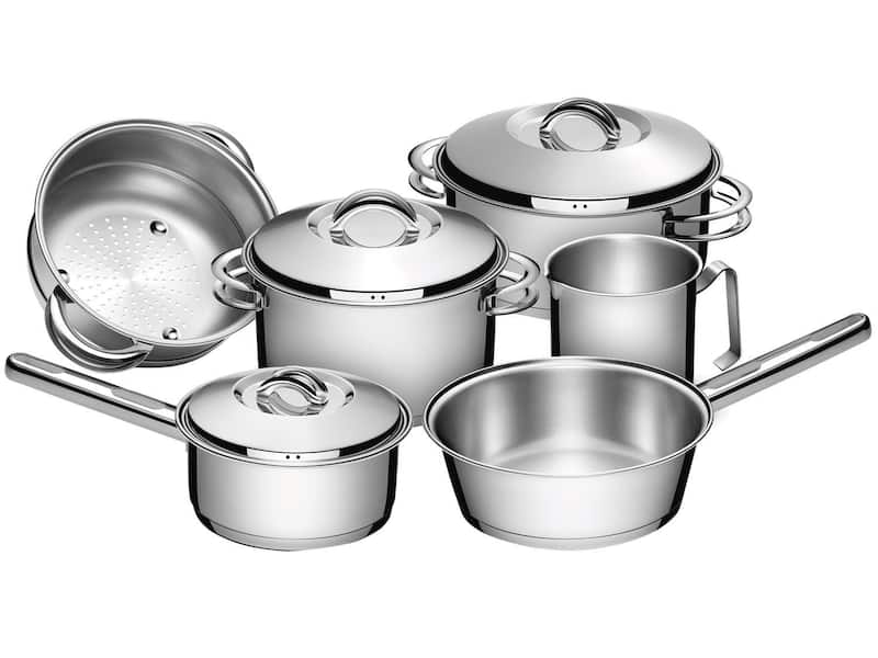 Jogo De Panelas Fundo Triplo Tramontina Solar Inox 65510200 Inox