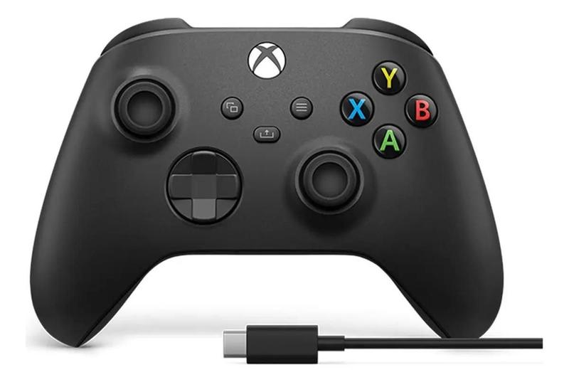 Joypad para Xbox Series e Pc Sem Fio Com Cabo Tipo-C Preto