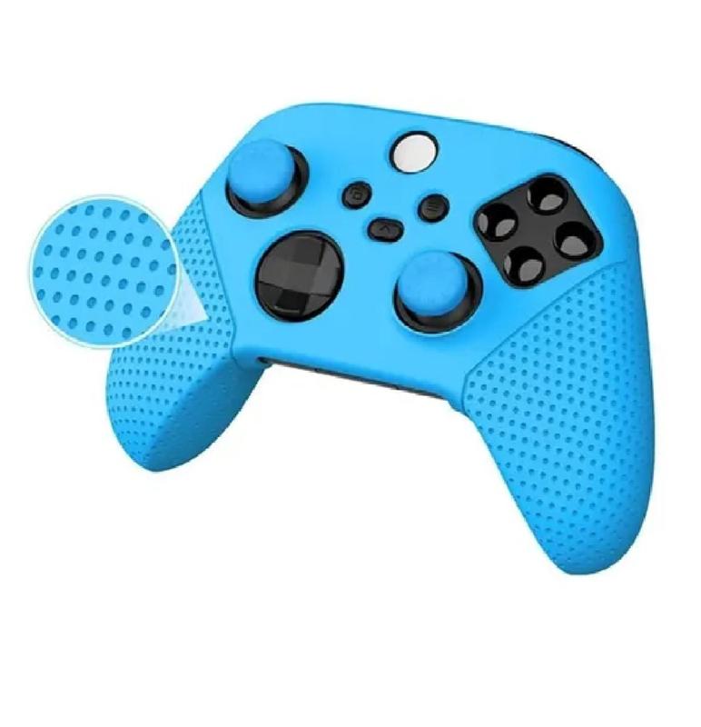 Kit 1 Case + 2 Grips Vídeo Game One S X Capa Controle Manete Console Analogico