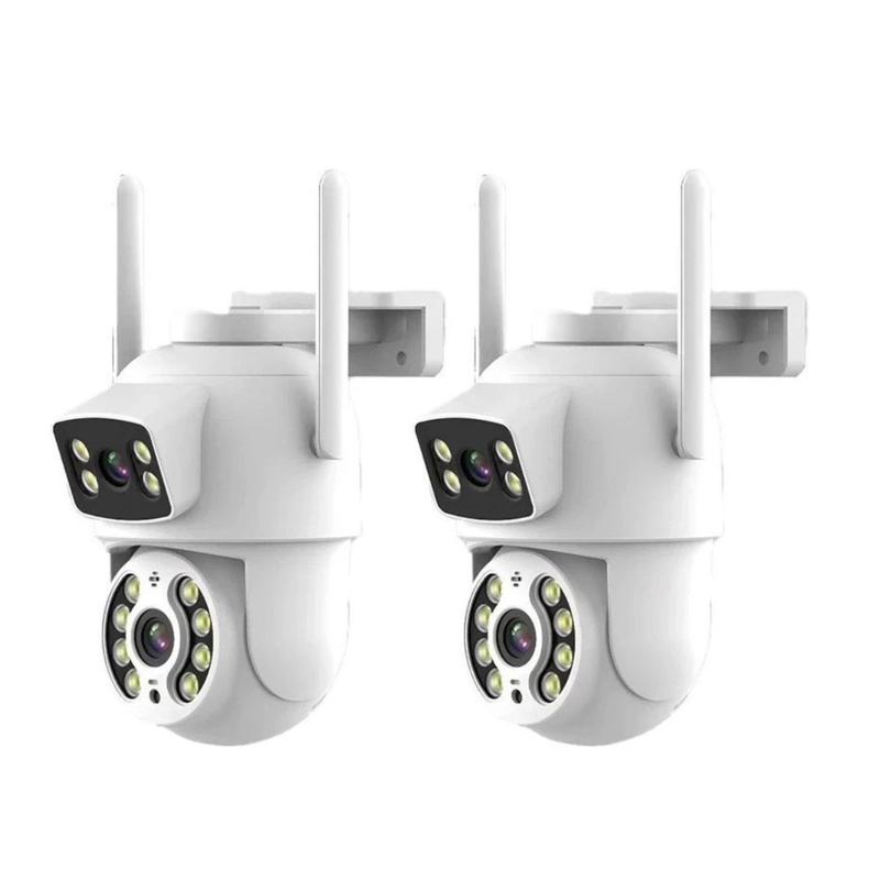 Kit 2 Câmeras Wifi Externa App Yoosee Dupla Visão 3mp Prova Dágua