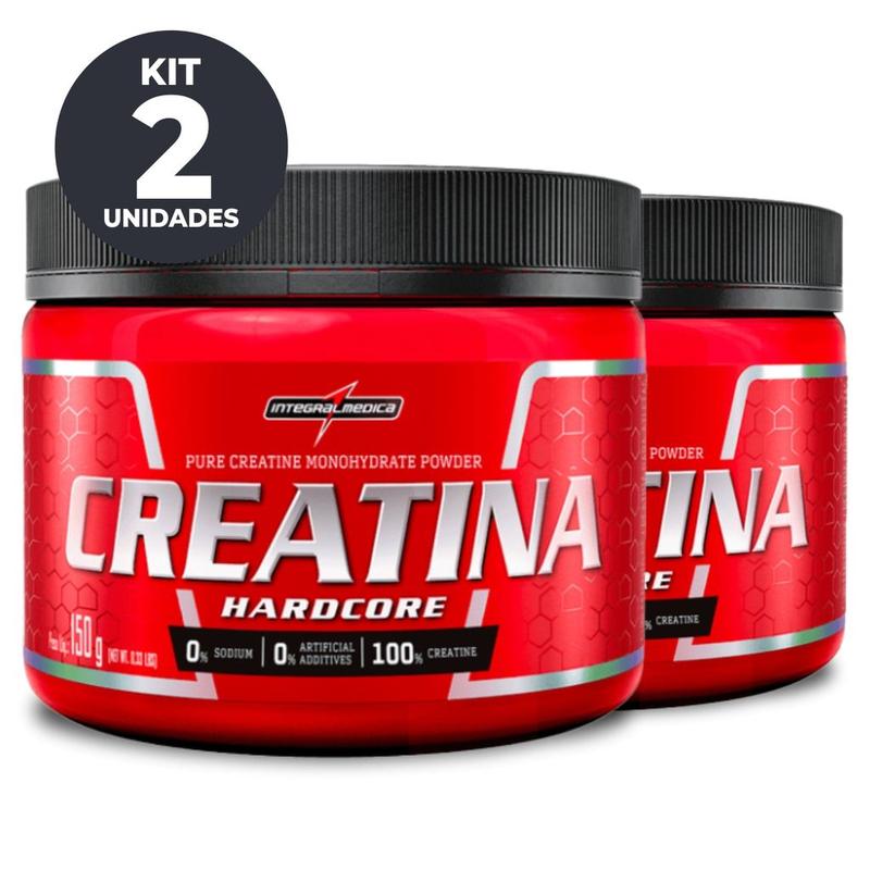 Kit 2x Creatina Pura 150g Hardcore Suplemento Integralmedica