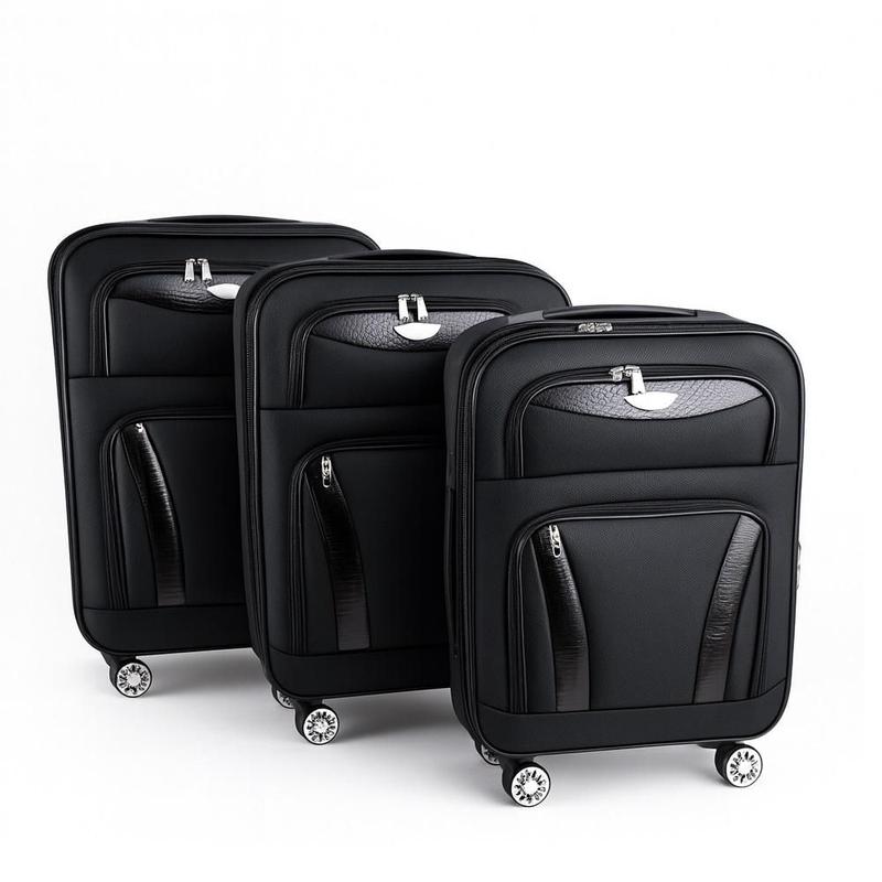 Kit 3 Mala Viagem ABS Rígidas Expansíveis P M G Rodinhas 360