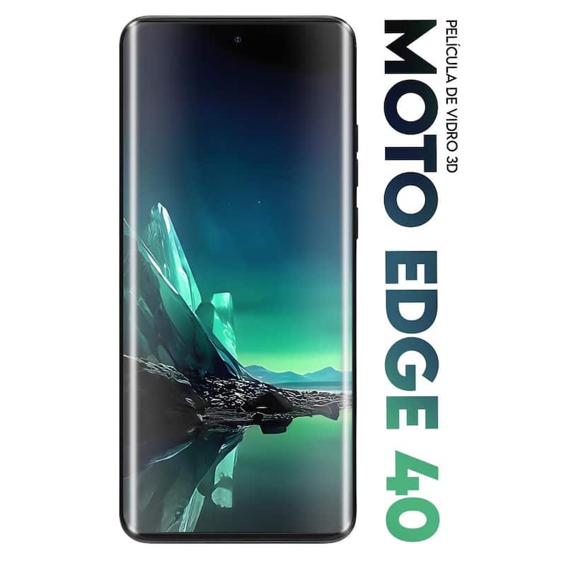 Kit 3 Películas De Vidro Full 3D Curvada Para Moto Edge 40 Neo 5g Xt2307 6.55