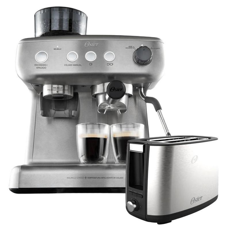Kit Cafeteira Espresso Xpert E Torradeira Inox Oster 110V