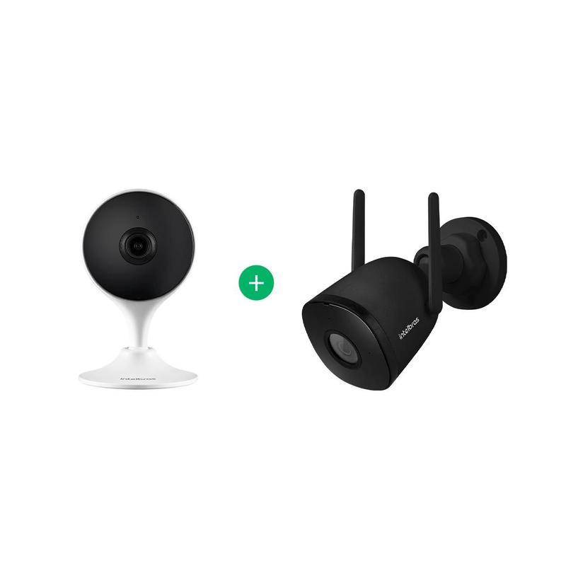 Kit Câmera Inteligente IM3 C + Câmera Inteligente IM5 SC Black Intelbras
