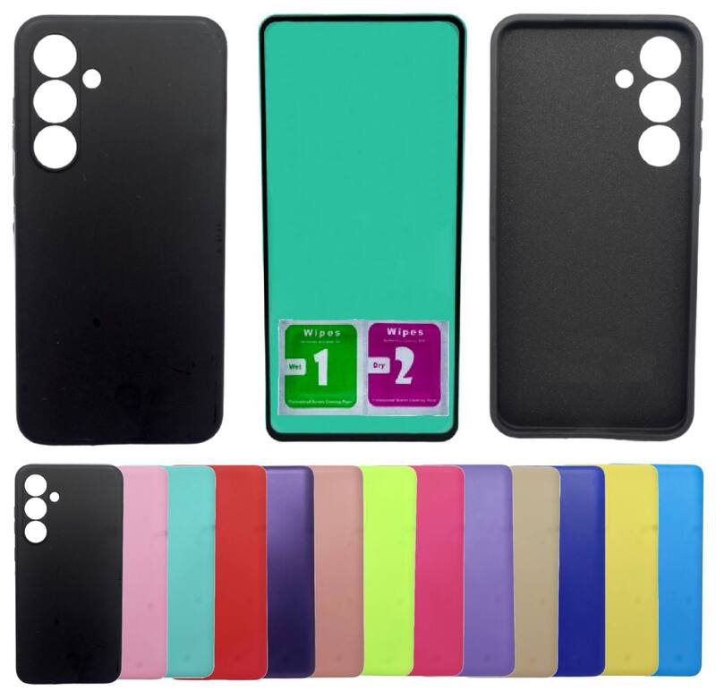 Kit Capa Aveludada Para Galaxy S24 Fe + Pelicula Ceramica
