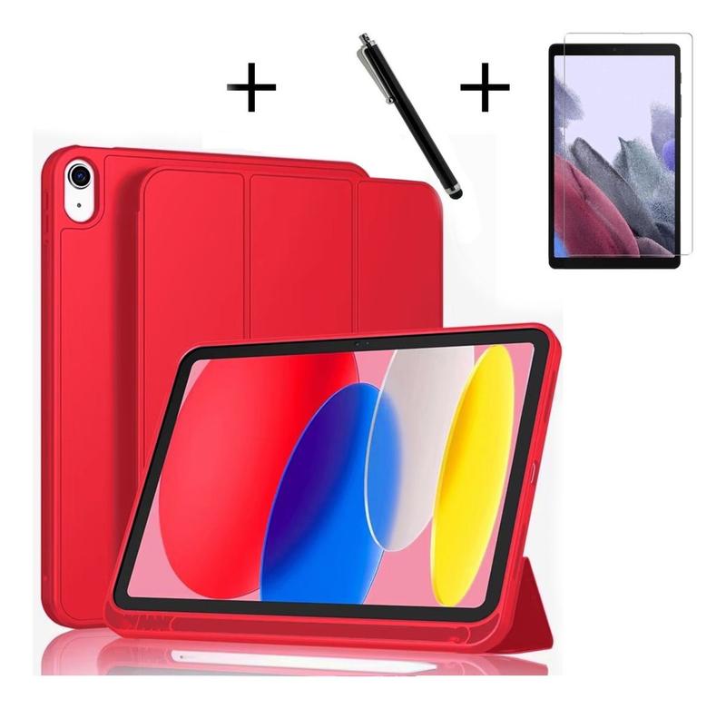 Kit Capa Flip+ Pelicula + Caneta iPad Air 4a/5a Geração 10.9