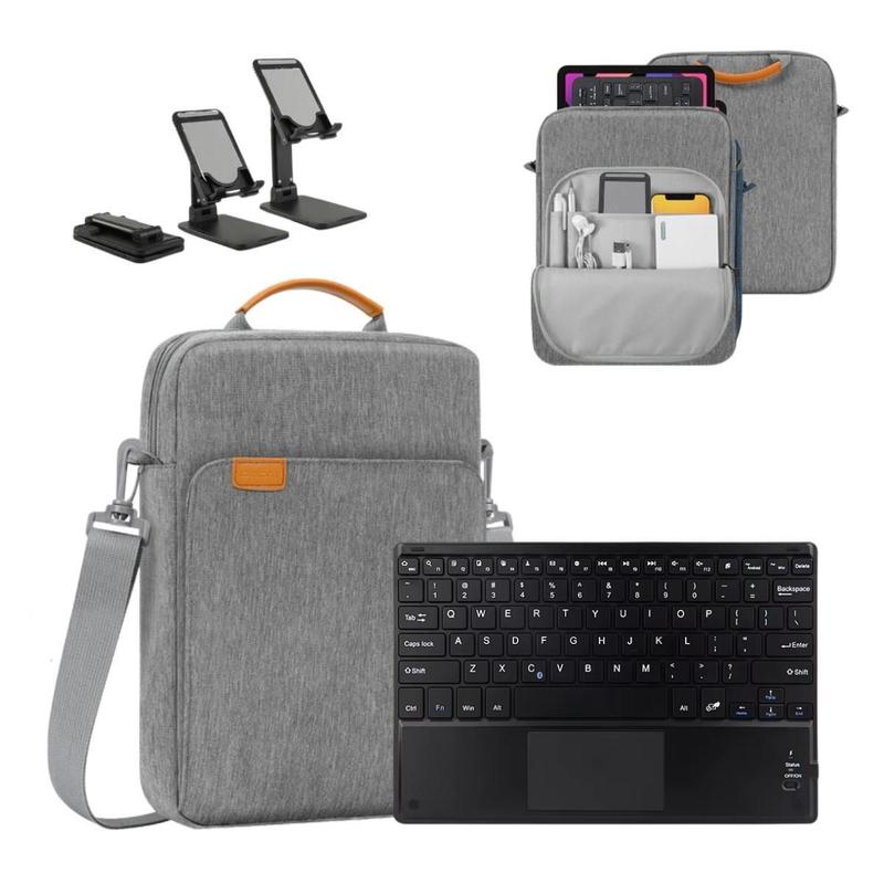 Kit Case Bag Premium + Teclado para Lenovo Idea Tab de 11 Tab M11 Tab K11 LTE 2024 Galaxy Tab A9+ A9 Plus 11" SM-X210/X