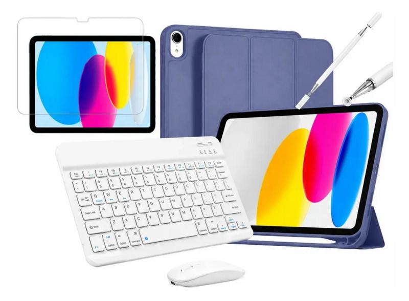 Kit Completo Capa P/ Ipad 11 A16/10a Teclado Caneta Película