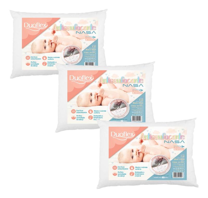 Kit de 3 Travesseiros Infantis - Nasa