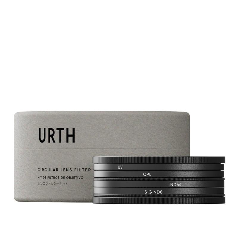 Kit de filtro de lente Urth 72 mm 4 em 1 UV CPL ND64 Soft Grad ND8