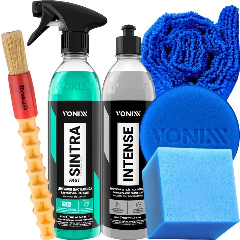 Kit de Limpeza e Recuperação de Plasticos Internos e Externos do Carro