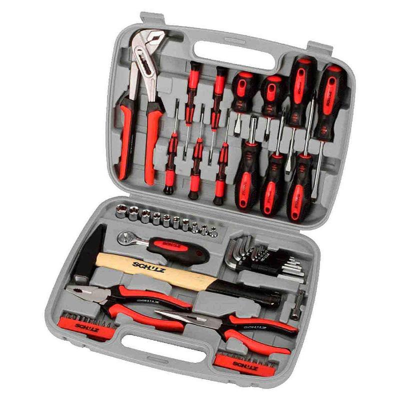 Kit Jogo de Ferramentas Multifuncionais 57 Peças Maleta Schulz