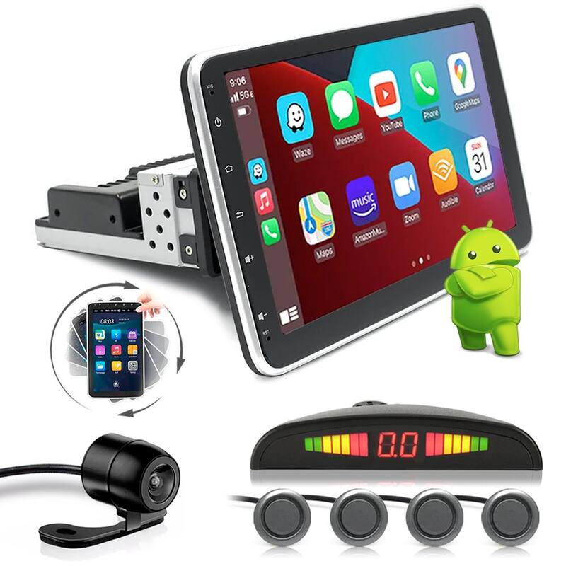 Kit Multimídia 10 Polegadas Giratório + Câmera Ré + Sensor Ré Grafite Explorer 1997 1998 1999 2000 Carplay GPS