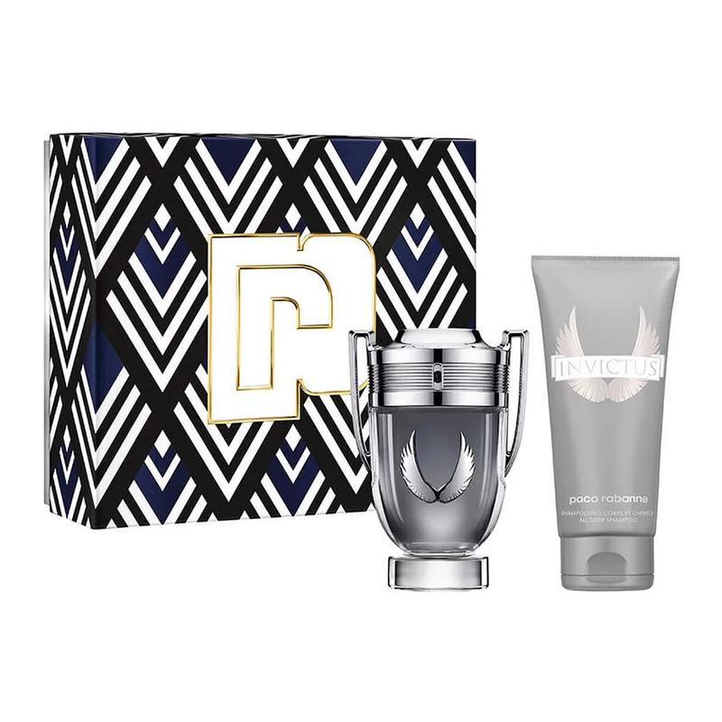 Kit paco rabanne invictus platinum eau de parfum 100ml + all over shampoo 100ml
