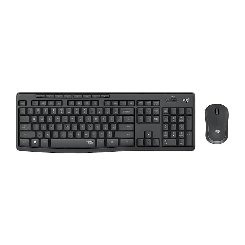 Kit Teclado e Mouse MK295 Silent sem Fio Logitech Preto