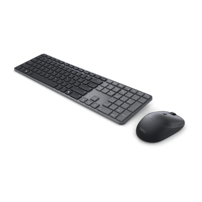 Combo Teclado e Mouse Slim Dell Pro 7 KM726, Bluetooth/RF 2,4 GHz, Preto