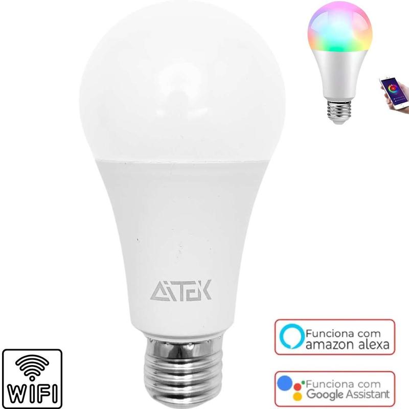 Lâmpada Led RGB Inteligente Controle Fácil por Wifi