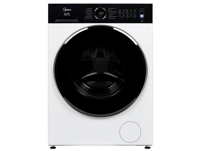 Lava e Seca Midea 11,5kg MF205D115WB/WK-01 Inverter Água Quente e Fria Branca