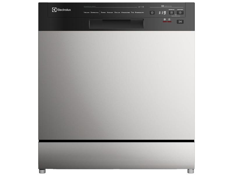 Lava-louças Electrolux 8 Serviços com Função Higienizar LS08E Inox - Lava
