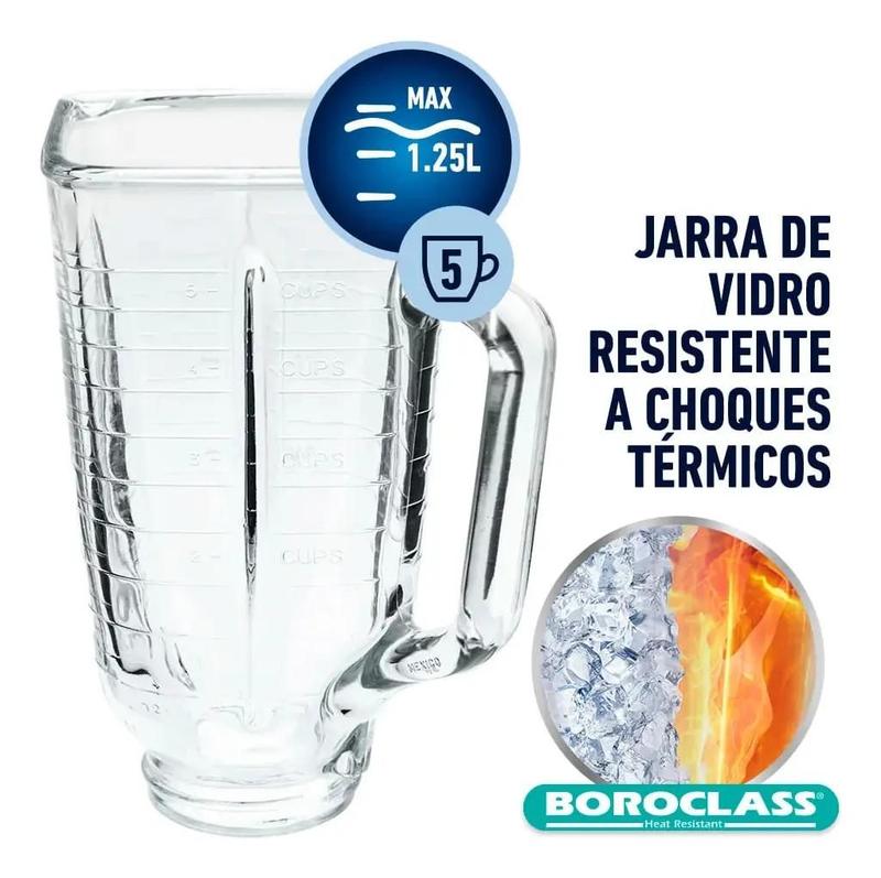 Liquidificador Oster New Osterizer Clássico, 1,25L, 110V, Vermelho, 700W, BLST4126R