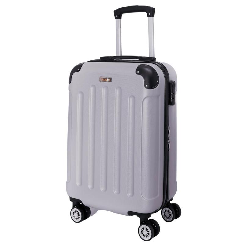 Mala De Viagem Rígida Resistente Pequena 10kg De Mão 360 Anac Clavos Cinza