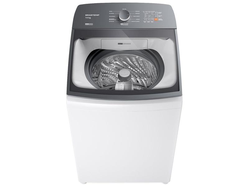 Máquina de Lavar Brastemp 14kg com Smart Sensor, Função Reduzir Tempo Branca BWJ14AB