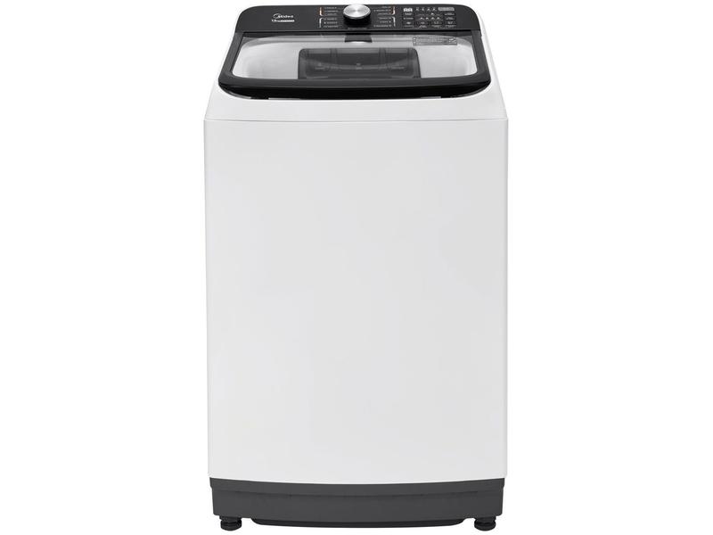Máquina de Lavar Roupa Midea 15kg Branca Wave Agitator Cesto Inox Tira Manchas MA512W150A Branca 15kg 220V